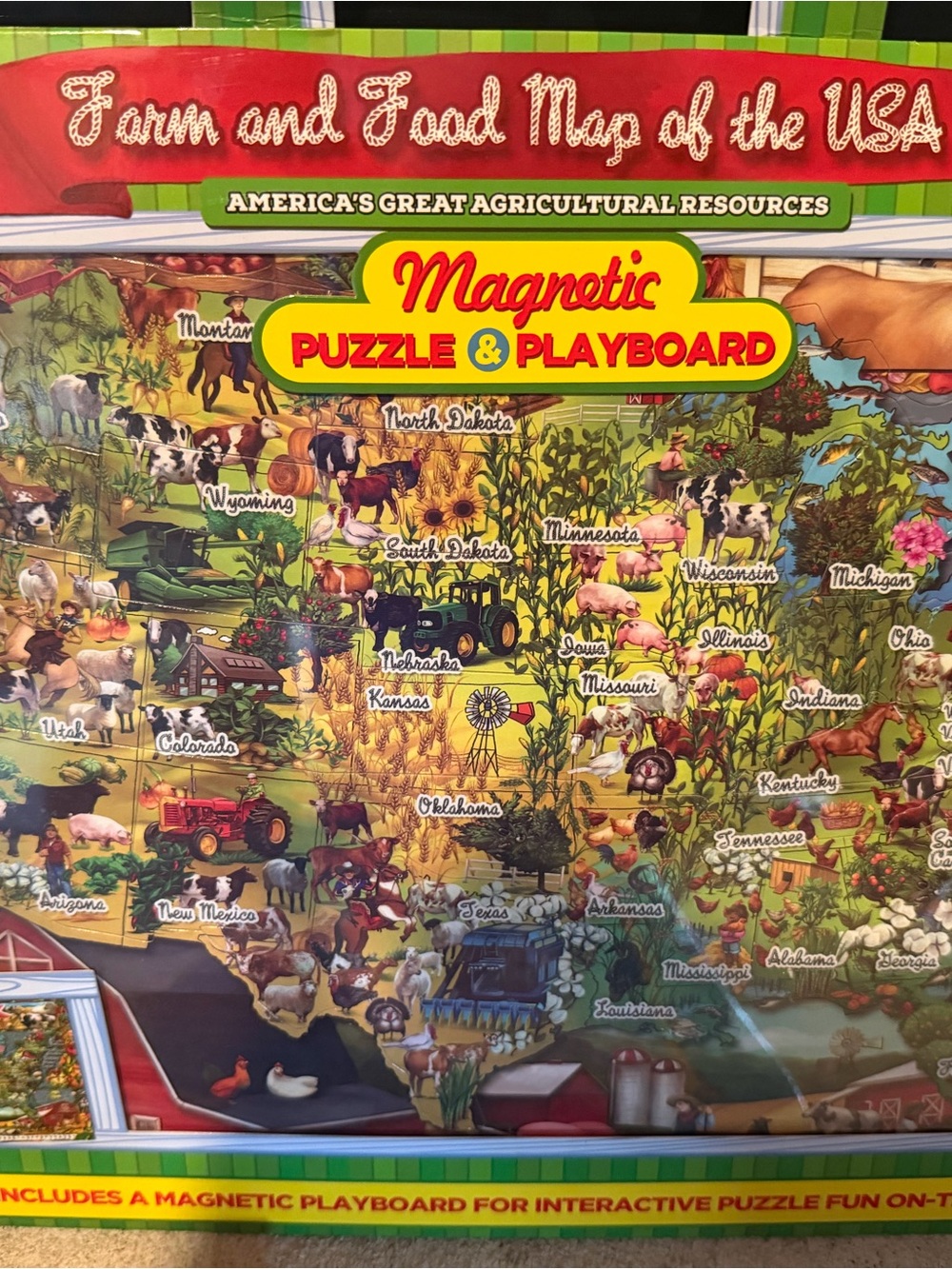 - Farm and Food Map of the USA (Yellow)